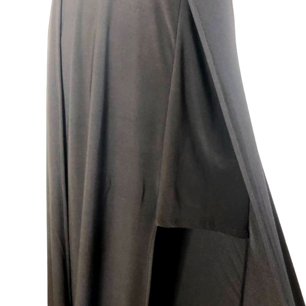 Black Crisscross Lattice Plunge Spaghetti Strap Body-Con Maxi Dress Wild Daisy - Picture 8 of 10